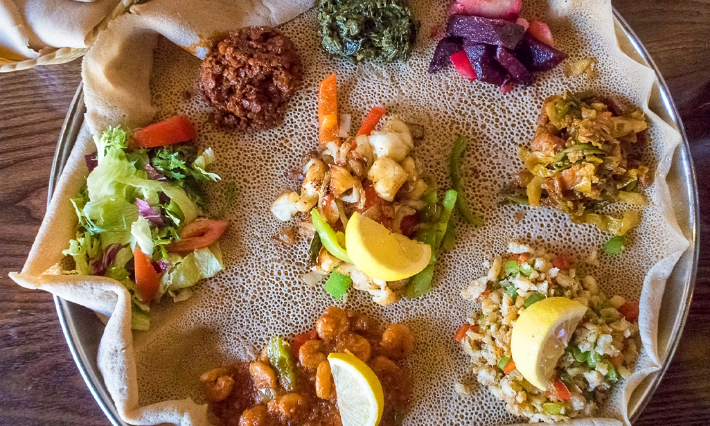 Ethiopisch 3-gangendiner à la carte + evt. koffie