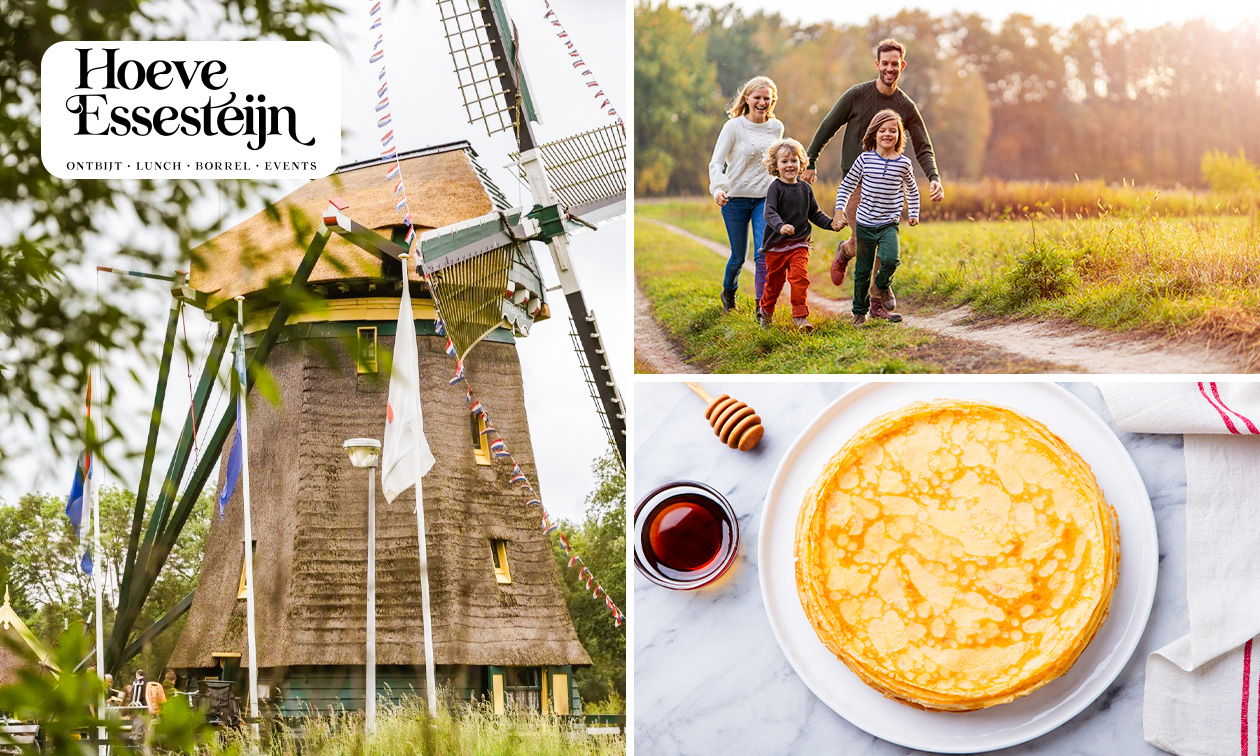 Pannenkoek naar keuze + rondleiding Molen de Vlieger