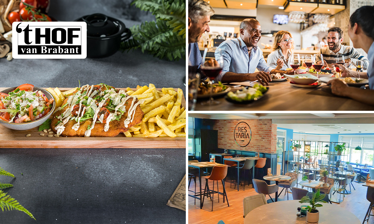 3-gangendiner met loaded schnitzel naar keuze bij Hof van Brabant