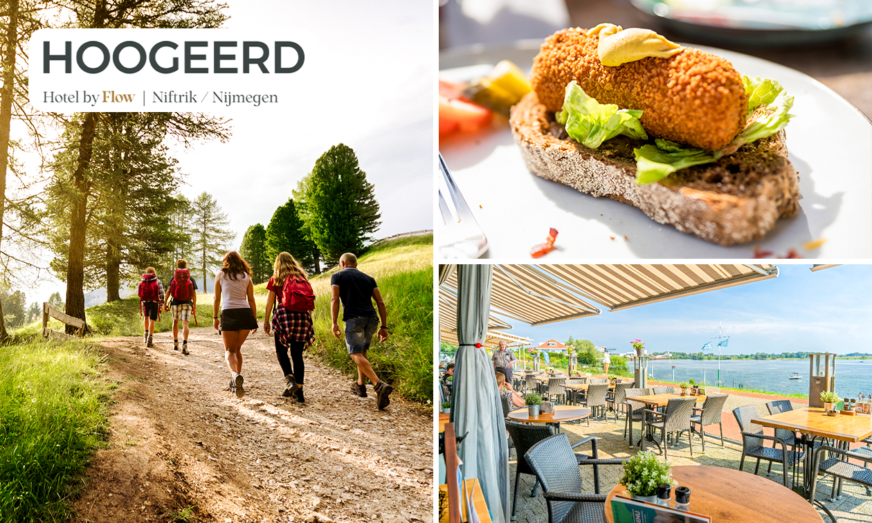 Wandel- of fietsarrangement incl. koffie/thee + gebak + 2-gangenlunch