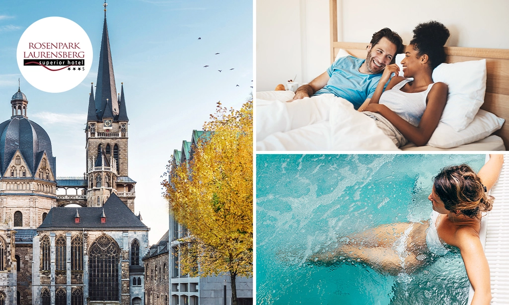 Overnachting voor 2 + ontbijt + evt. wellness in Aken