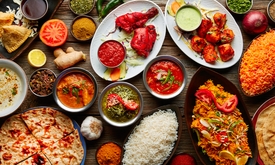 Indiase rijsttafel naar keuze bij India Port
