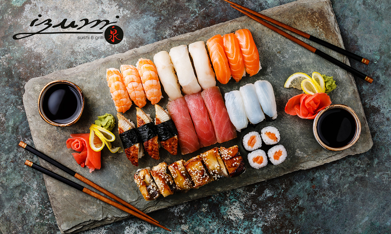 Sushibox (44, 48 of 72 stuks) voor afhaal bij IZUMI Venlo