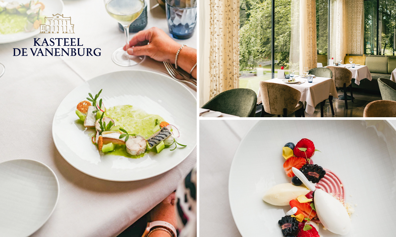 3-gangenlunch van de chef of een 6-gangendiner van de chef bij Kasteel De Vanenburg