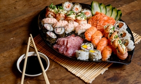 Sushiboot voor 2 (46 stuks) afhalen