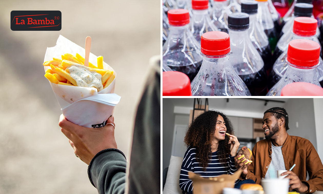 Puntzak patat + saus + frisdrank bij La Bamba 2.0 Groningen