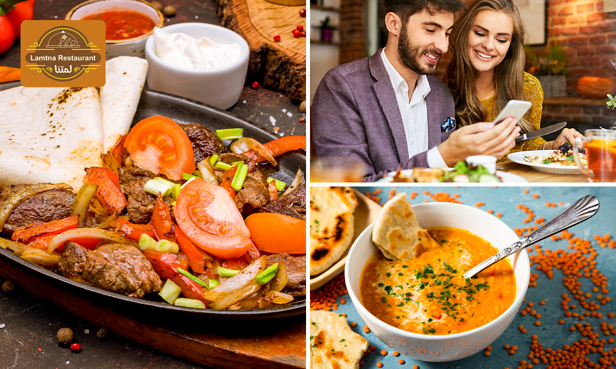 Arabische 2- of 3-gangenlunch of -diner