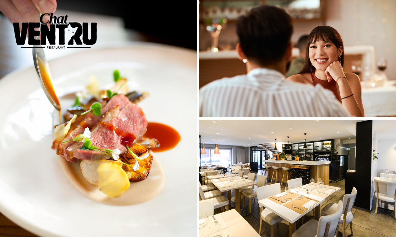 2- of 3-gangendiner of -lunch à la carte nabij Lille