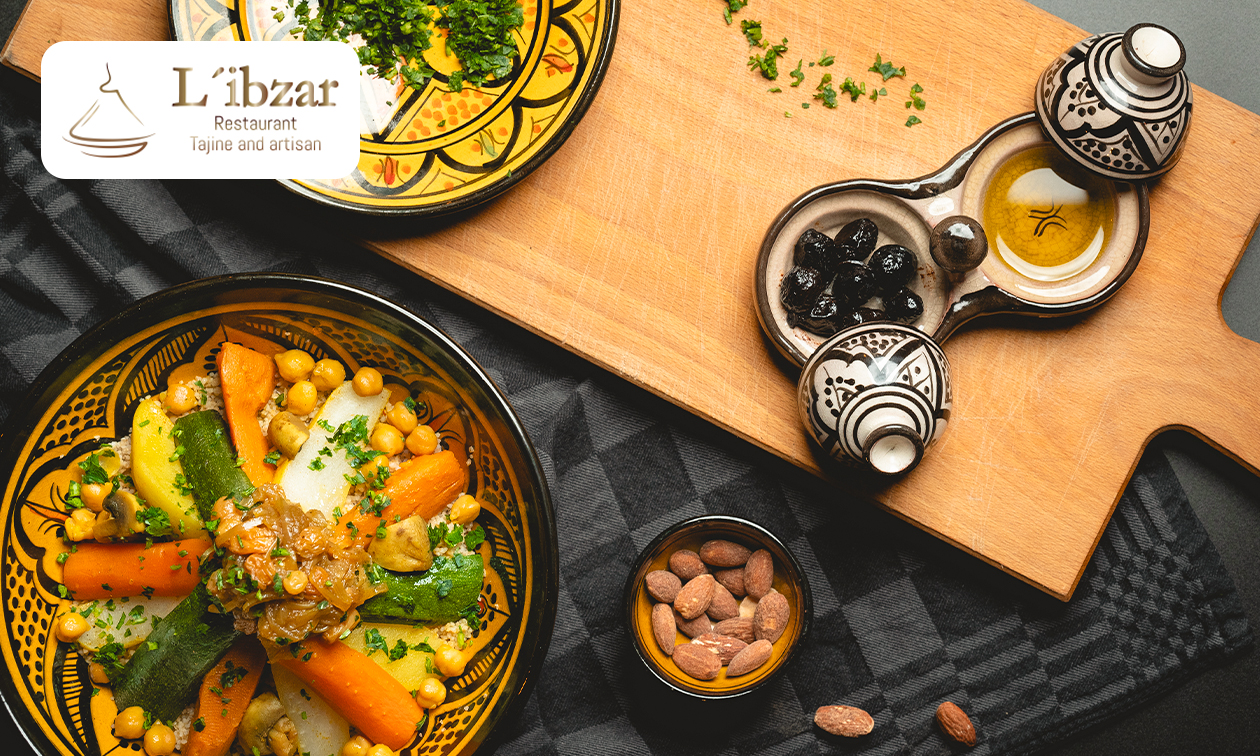 Couscousdiner + evt. harirasoep voor afhaal bij L’ibzar