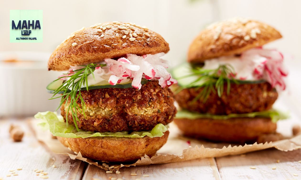Vegetarische burger + snack + thee in hartje Brussel