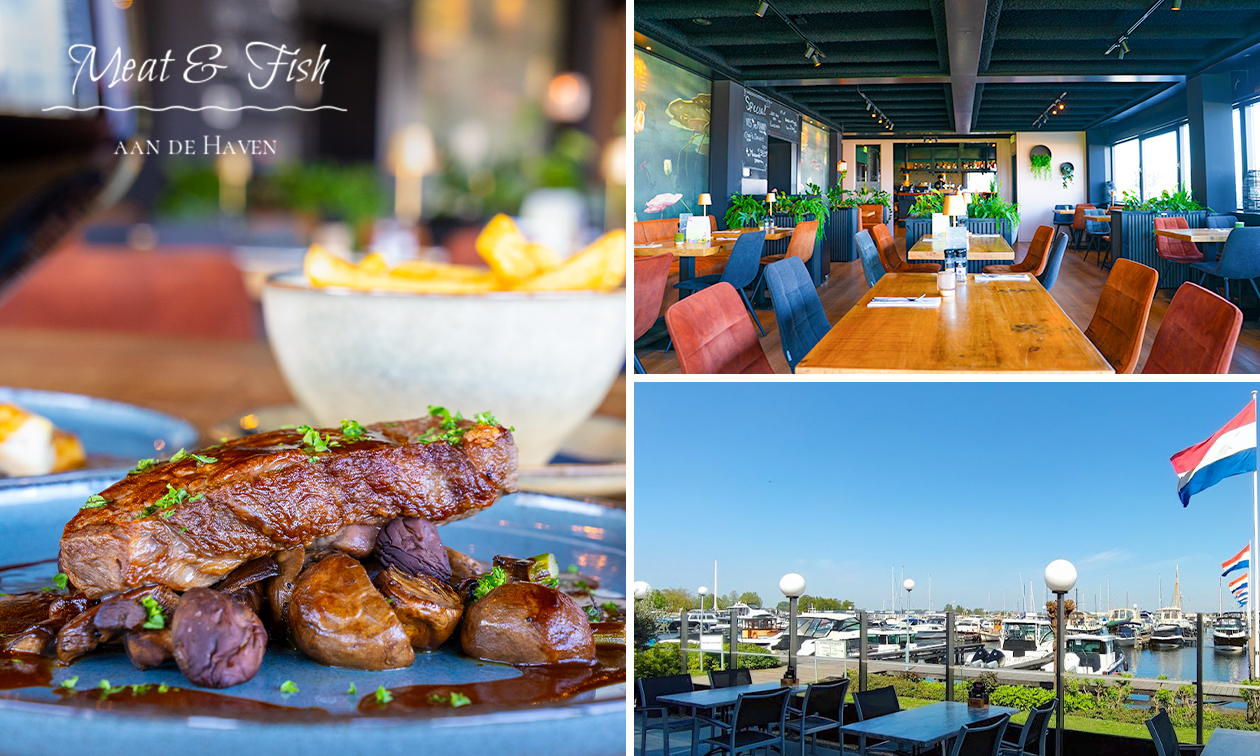 3-gangendiner à la carte bij Meat & Fish aan de Haven