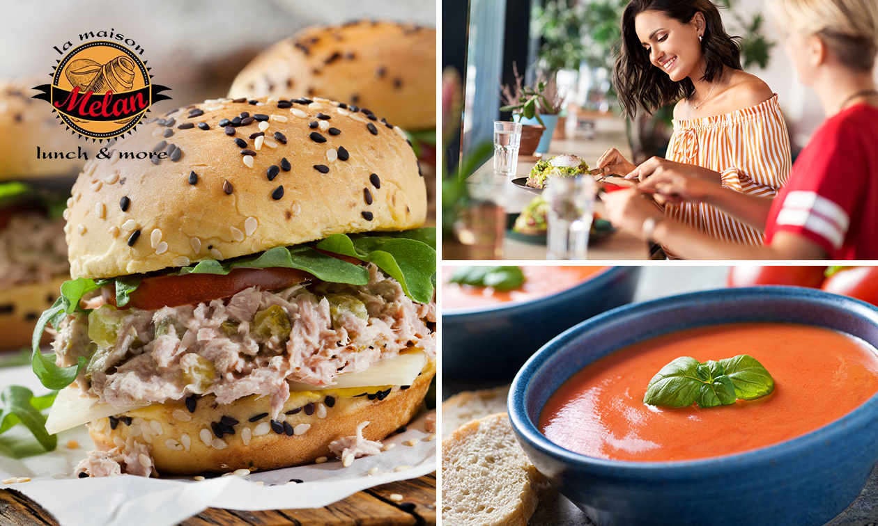 2-gangen keuzelunch bij Melan Lunch & More