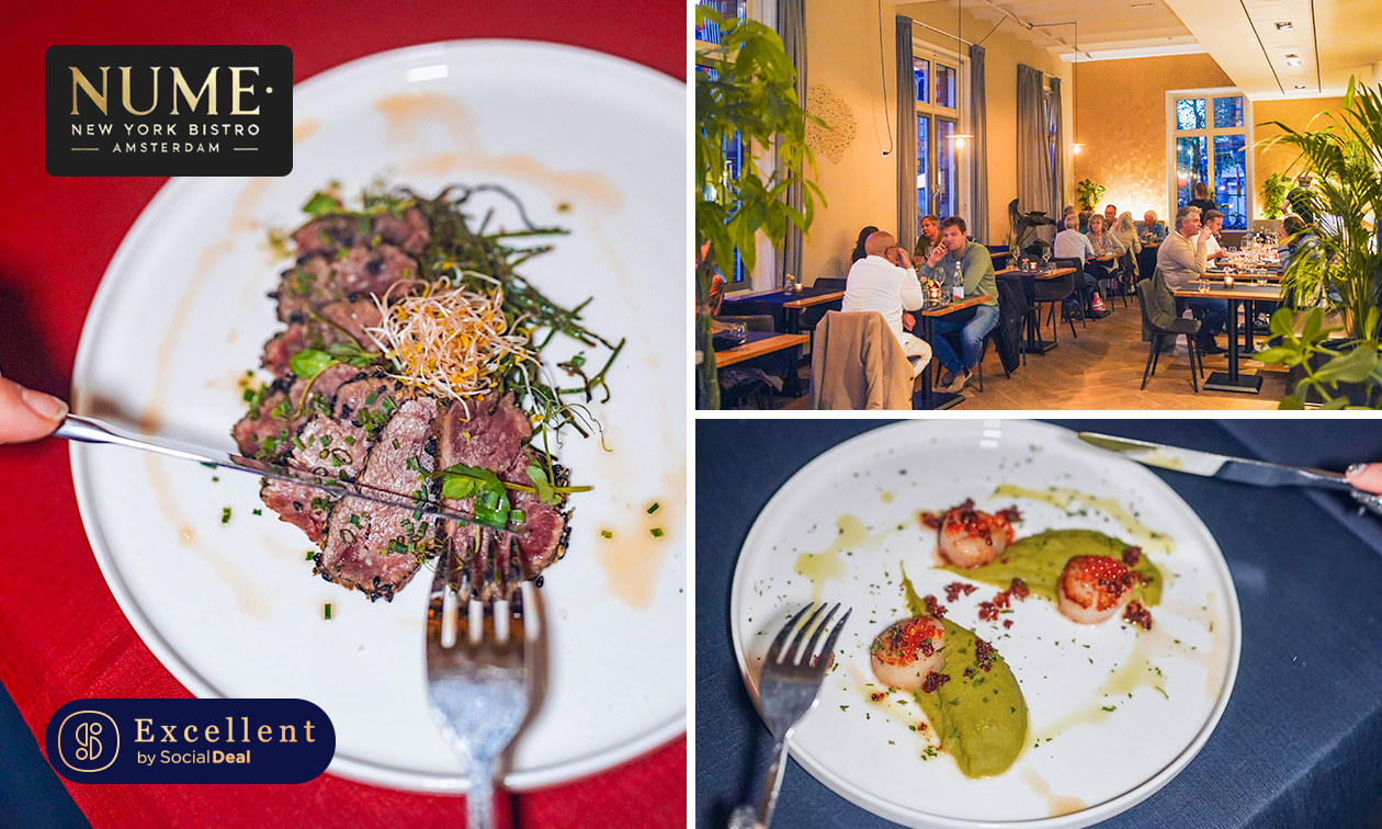 Culinair 3- of 4-gangen keuzediner bij NUME Amsterdam