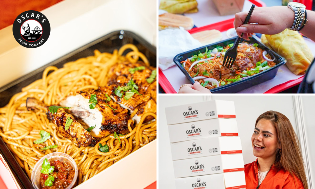 Surinaamse maaltijd + topping naar keuze bij Oscar's Food Company
