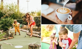 Adventuregolf of wandeling + koffie/thee en gebak bij De Boswachter