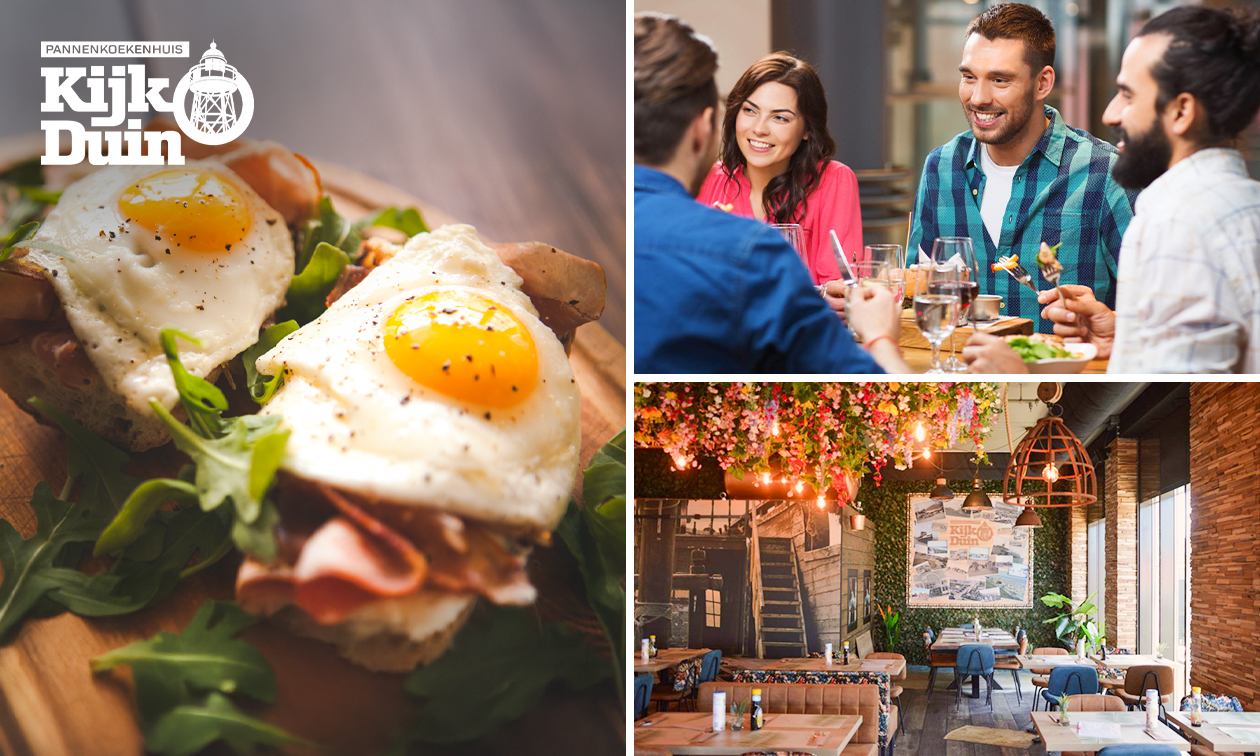 Ontbijt aan het strand bij Pannenkoekenhuis Kijkduin