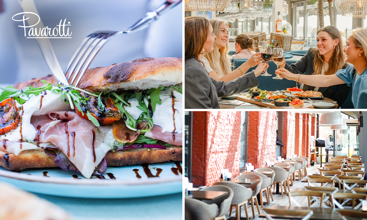 Italiaans 12-uurtje of 2-gangenlunch aan het strand van Kijkduin