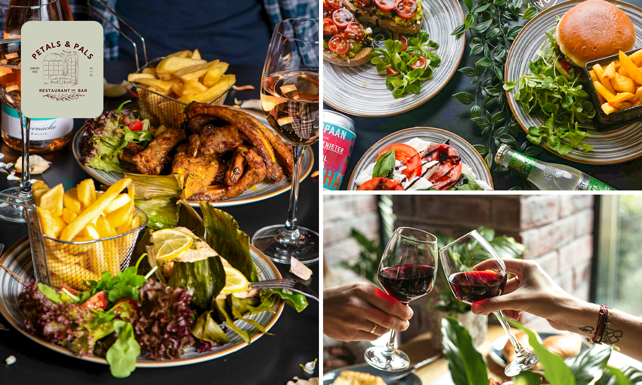 3-gangendiner à la carte bij Petals & Pals