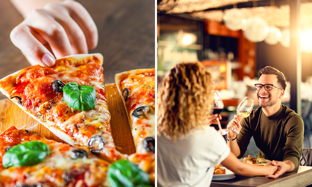Menu en 2 services à la carte sur place ou à emporter + évtl. apéritif à Charleroi