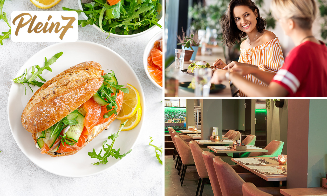 Lunchplank met 3 gerechtjes naar keuze bij Plein 7