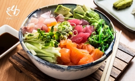 Pokébowl + evt. soep voor afhaal of dine-in