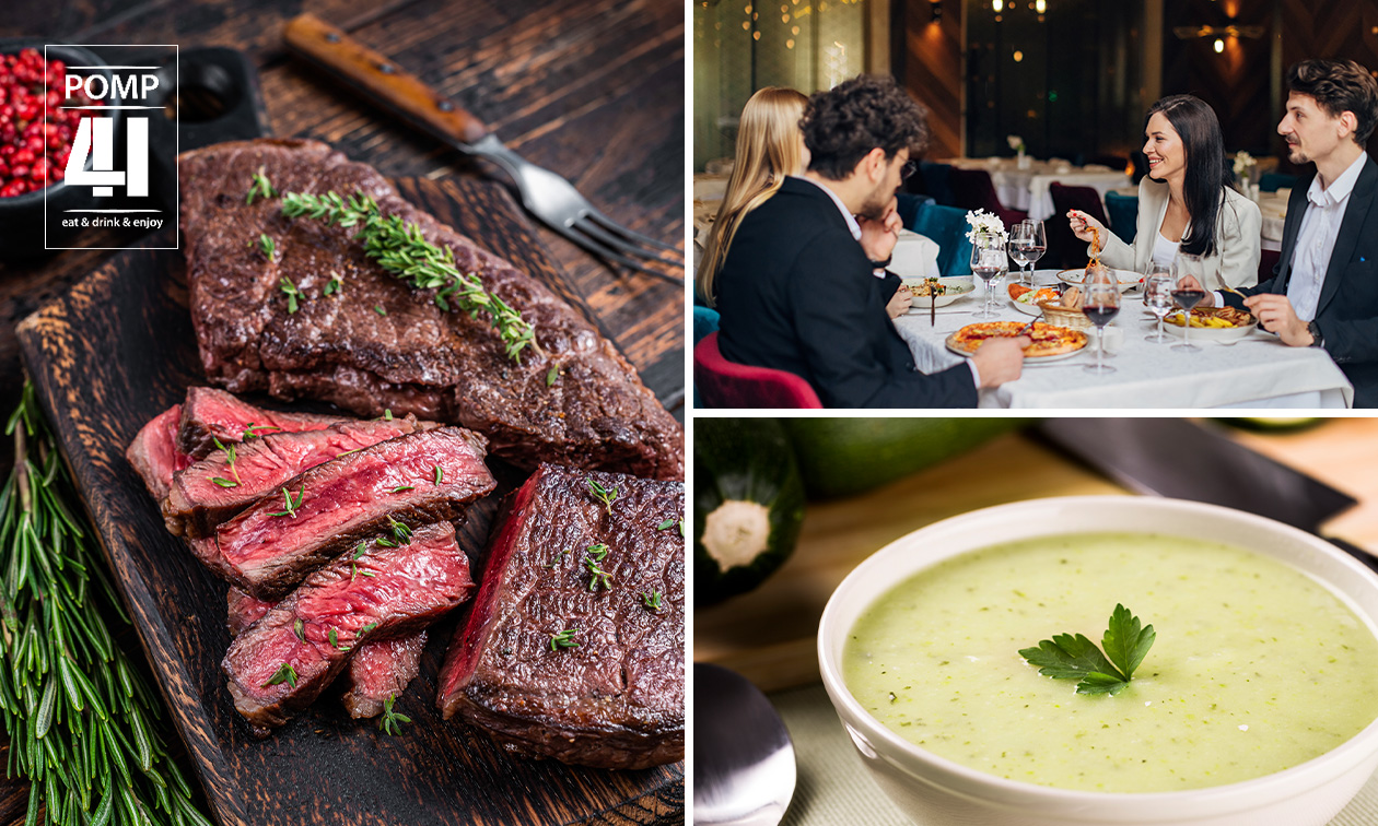 3-gangendiner à la carte bij Pomp 41