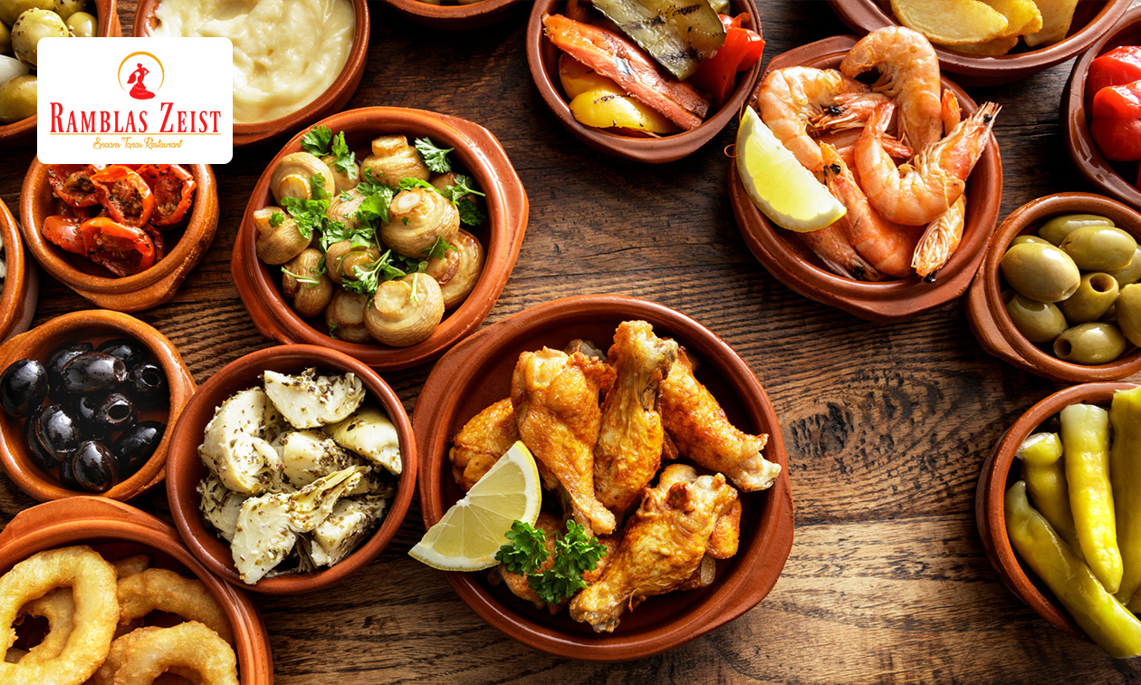 All-You-Can-Eat tapas + dessert naar keuze in Zeist