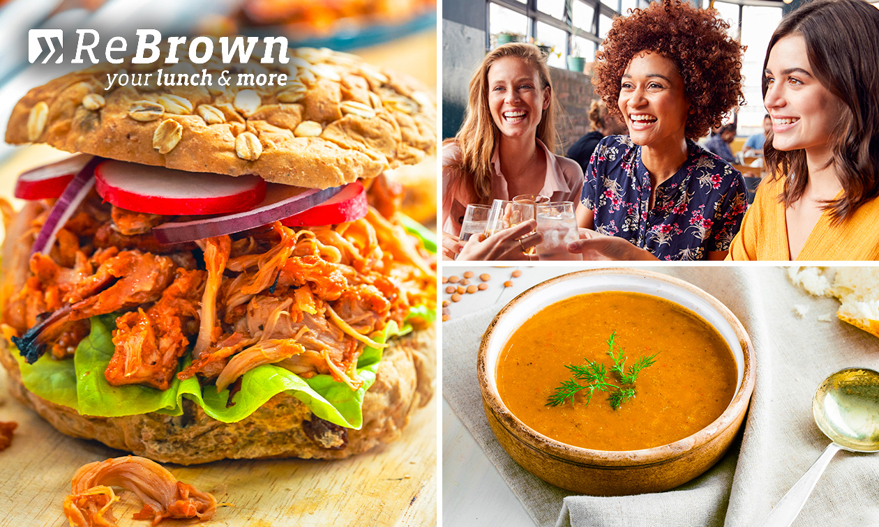 2-gangen keuzelunch of -diner bij ReBrown
