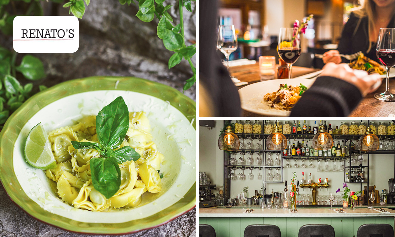 Italiaans 3-gangen keuzediner of pinsa + drankje bij Renato's Osteria