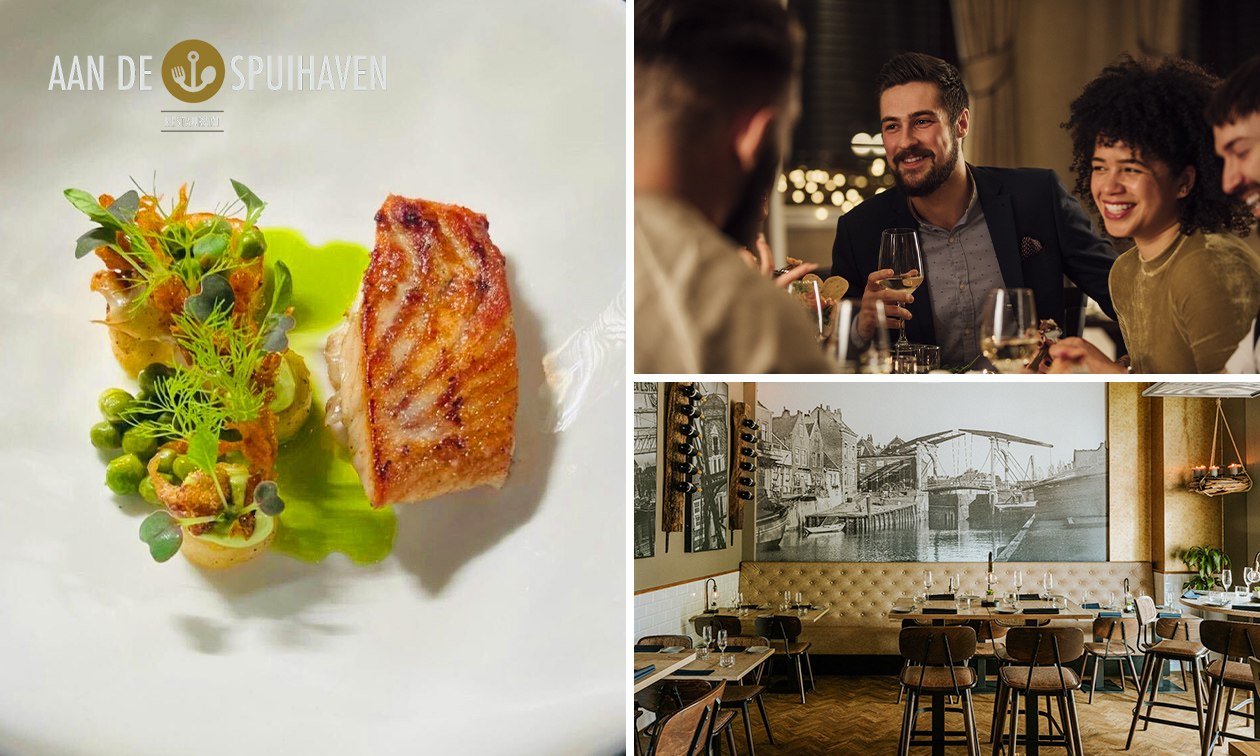 3-gangenlunch van de chef + amuse en brood bij Restaurant aan de Spuihaven