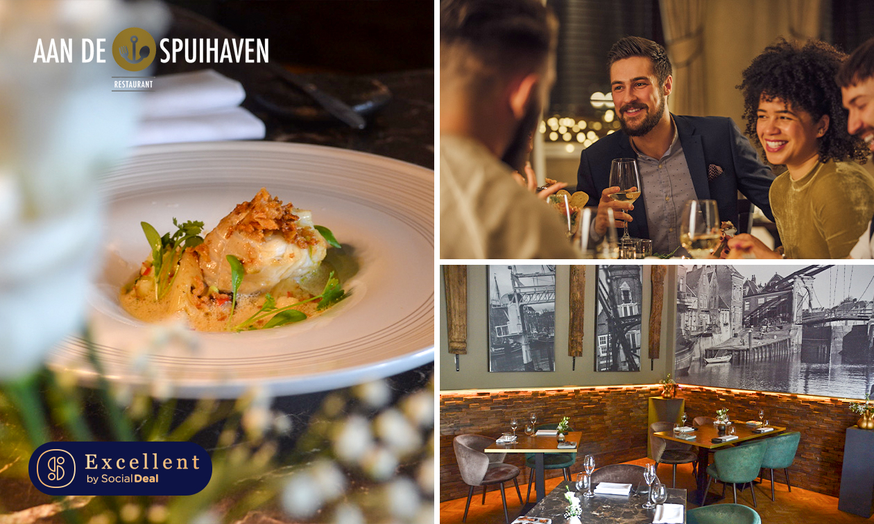 3-gangenlunch van de chef + amuse en brood bij Restaurant Aan de Spuihaven