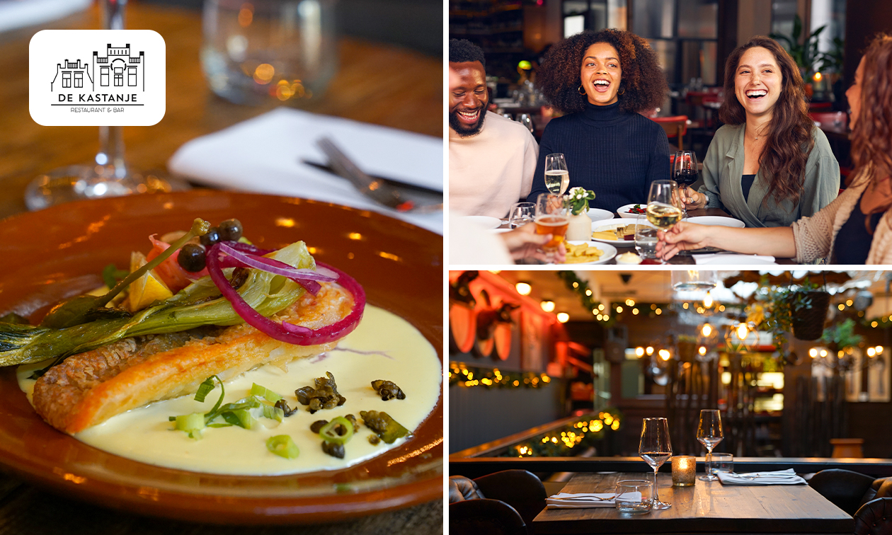 3-gangendiner van de chef of 3-gangen keuzediner bij De Kastanje
