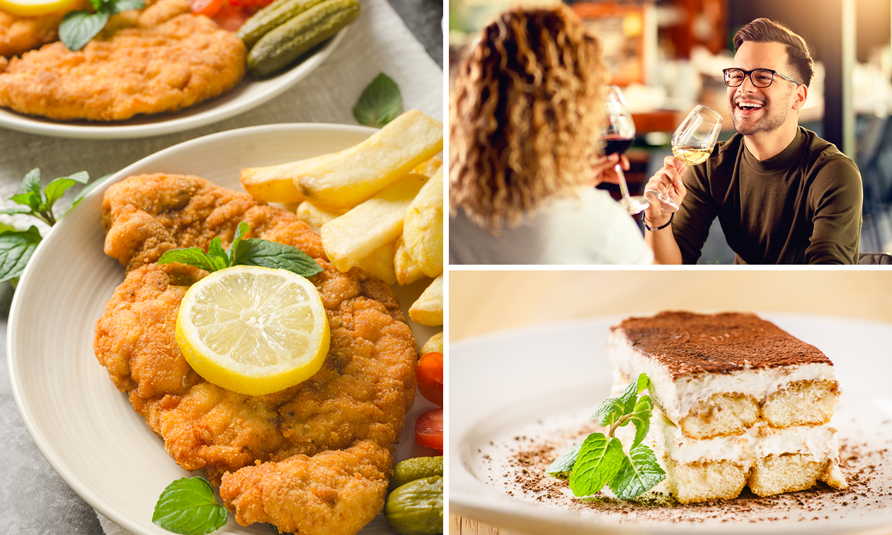 2-gangen schnitzeldiner naar keuze