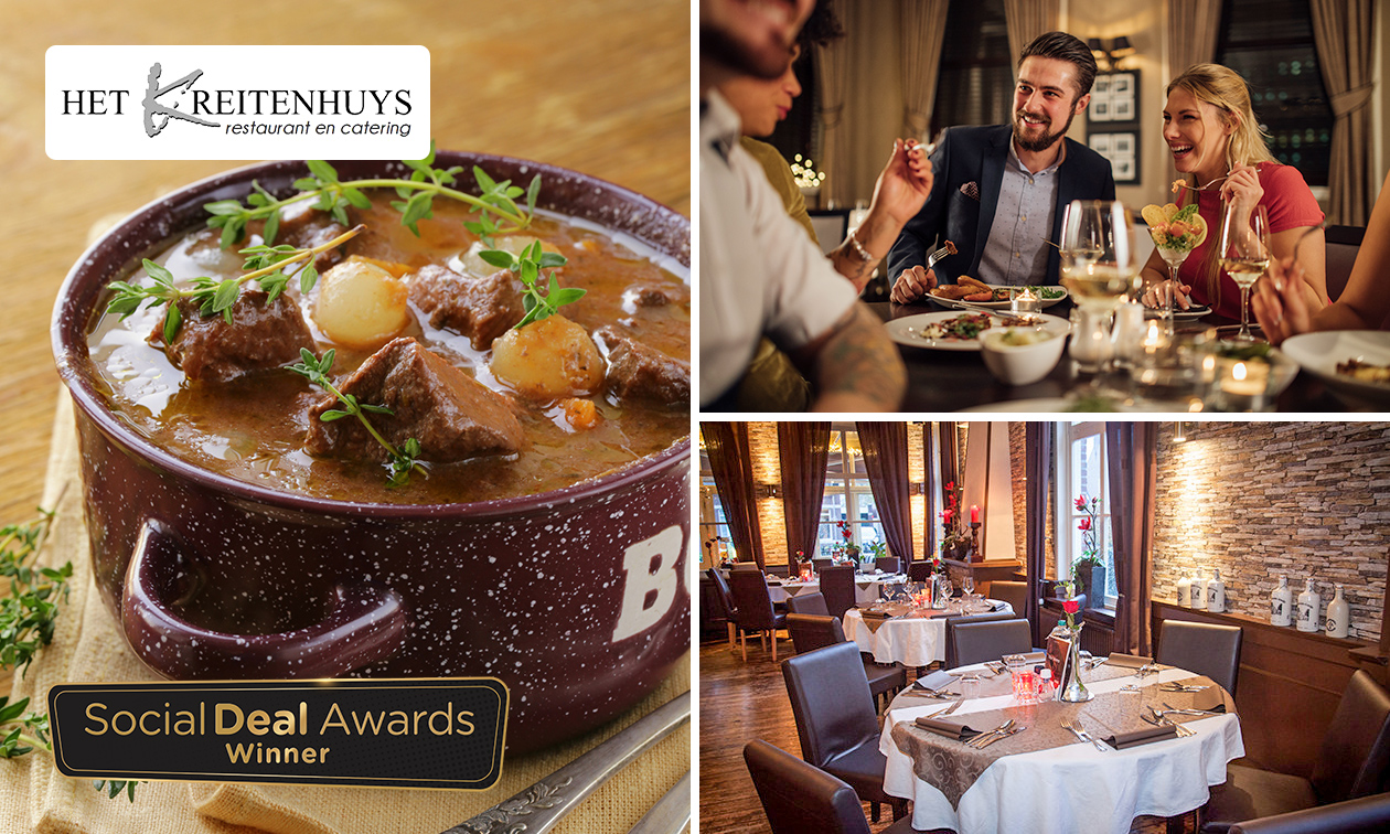 4-gangen keuzediner bij Restaurant Het Kreitenhuys