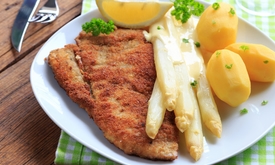 4-gangen aspergediner bij Restaurant Kempener Hof