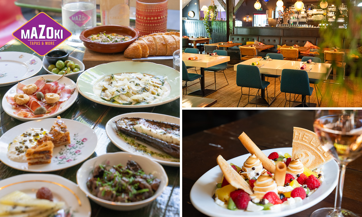 3-gangen tapaslunch bij Restaurant maZoki