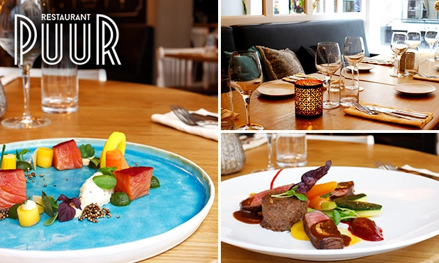 3- of 4-gangen keuzediner bij Restaurant Puur