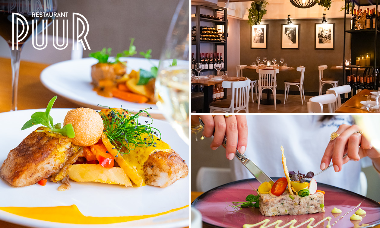 4- of 5-gangen keuzediner + amuse + pré-dessert bij Restaurant Puur