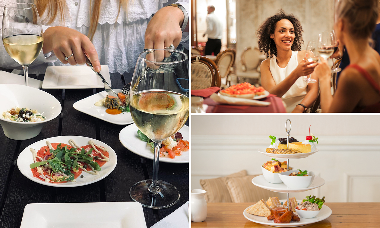 High tea of tapasetagère bij Restaurant Rodaen