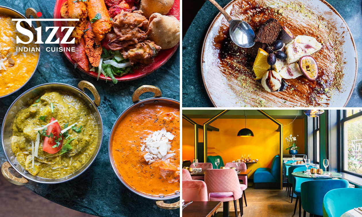 Indiaas 2- of 3-gangendiner à la carte bij Restaurant Sizz