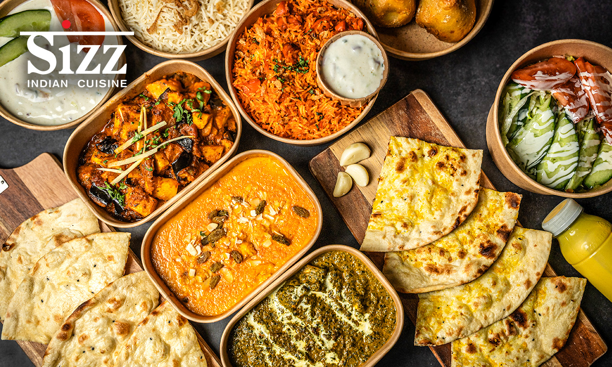 Indiase rijsttafel naar keuze om af te halen bij Restaurant Sizz