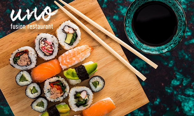 Afhalen: sushibox (30, 40 of 56 stuks) bij UNO Fusion