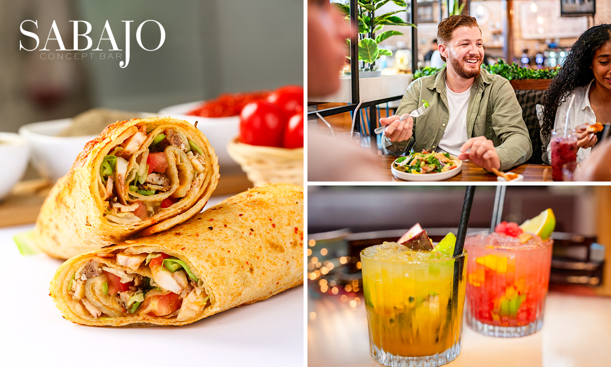 Lunchgerecht naar keuze + smoothie of mocktail bij Sabajo Concept Bar