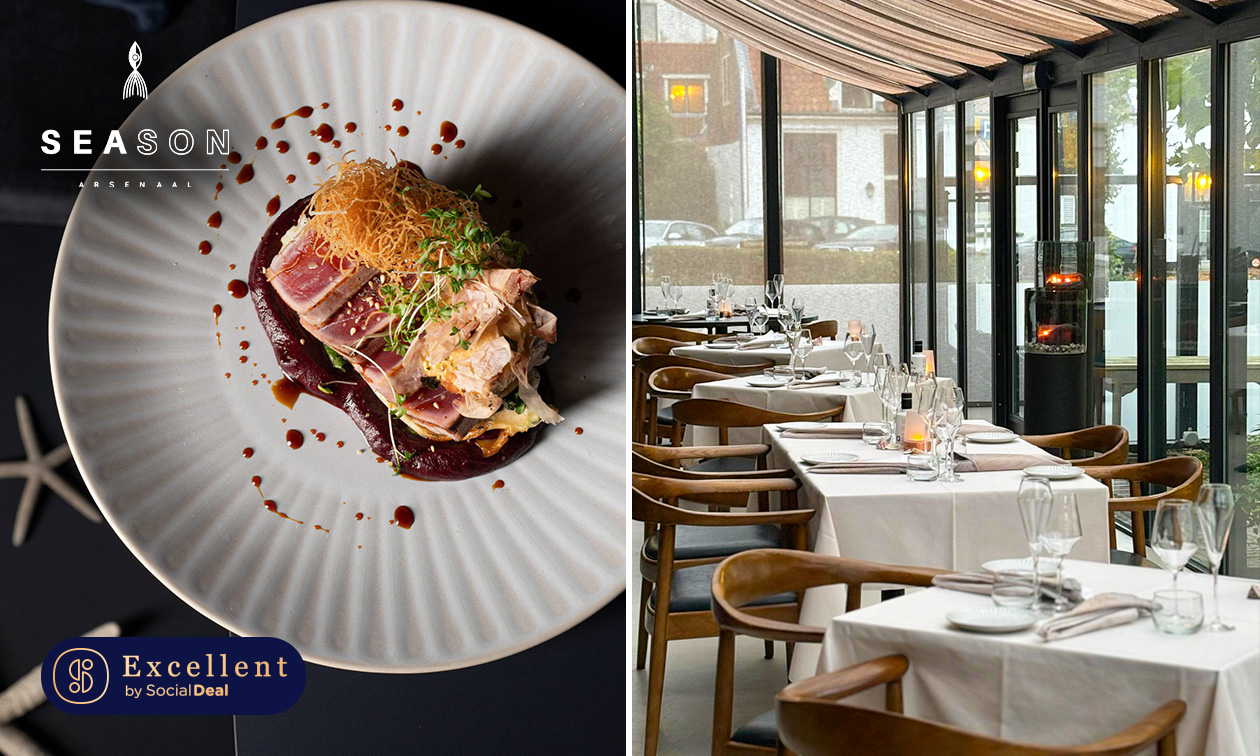 2-gangenlunch of 3-gangendiner of -lunch van de chef bij SEAson Arsenaal