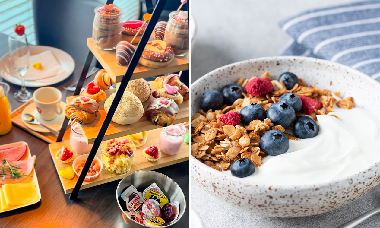 Uitgebreid ontbijt + koffie + glas cava bij Smile Snack