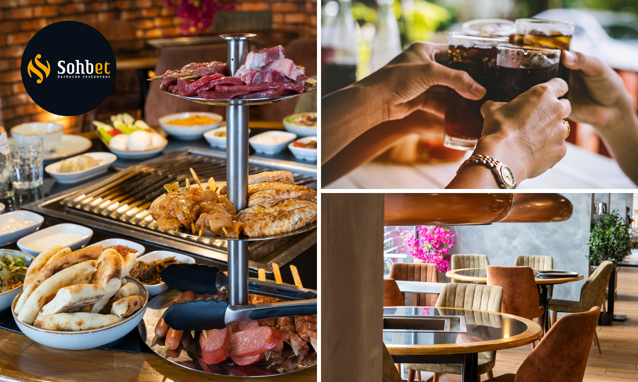 AYCE barbecuediner (2 uur) + mezze + dessert + evt. onbeperkt frisdrank