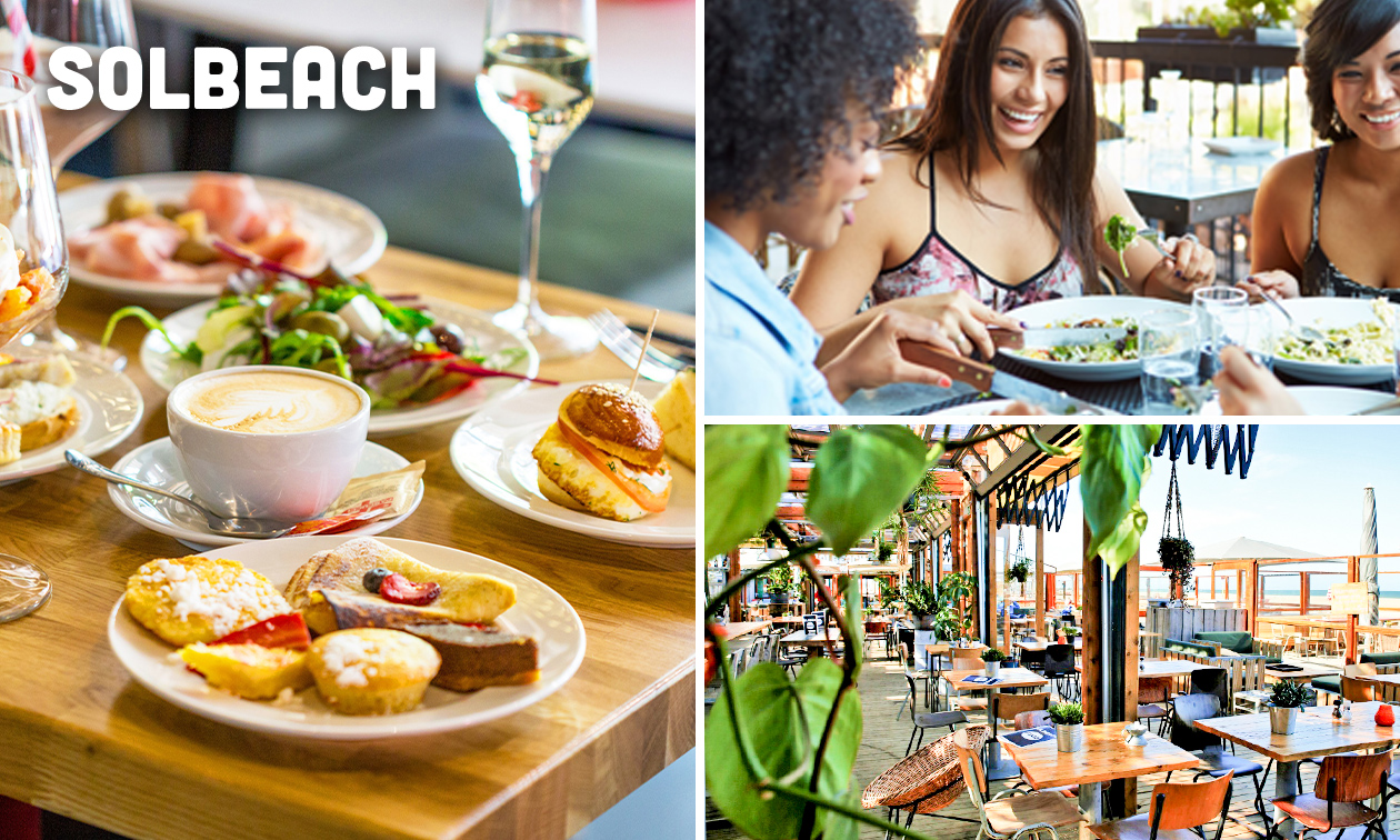 Ontbijt aan zee bij Solbeach