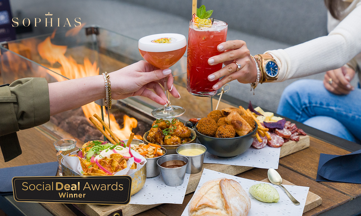 High cocktail + luxe happerijplank bij Sophias