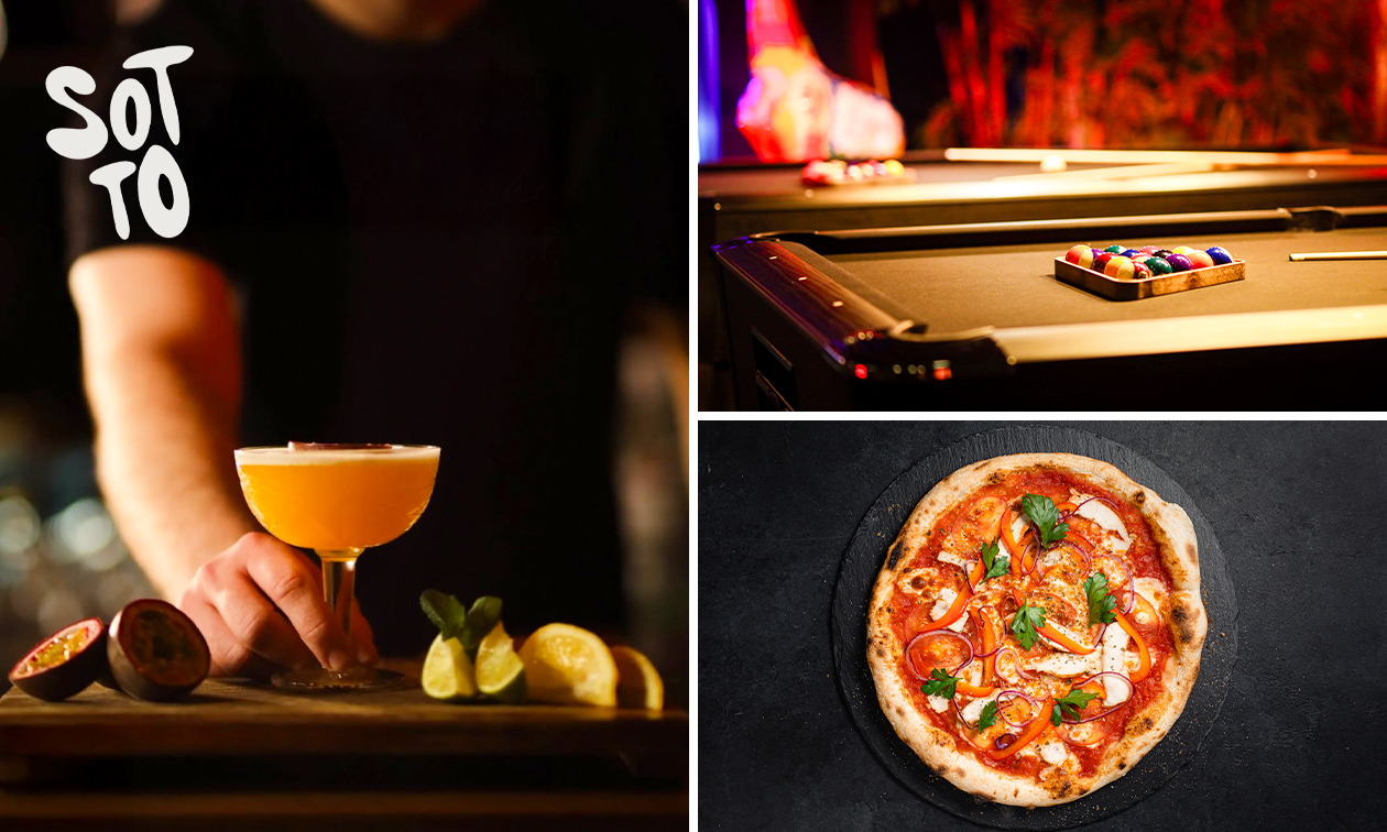 2 cocktails + pizza naar keuze in hartje Waalwijk
