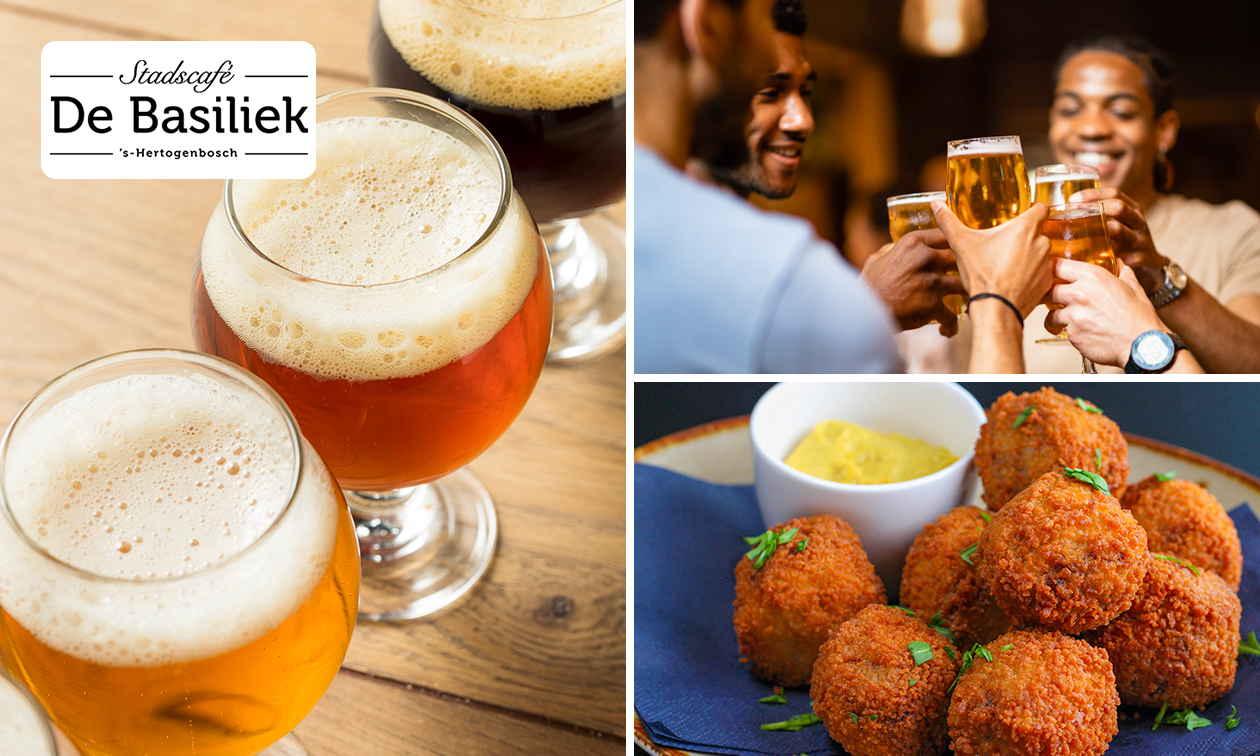 Bierproeverij + hapjes bij Stadscafé de Basiliek in hartje Den Bosch
